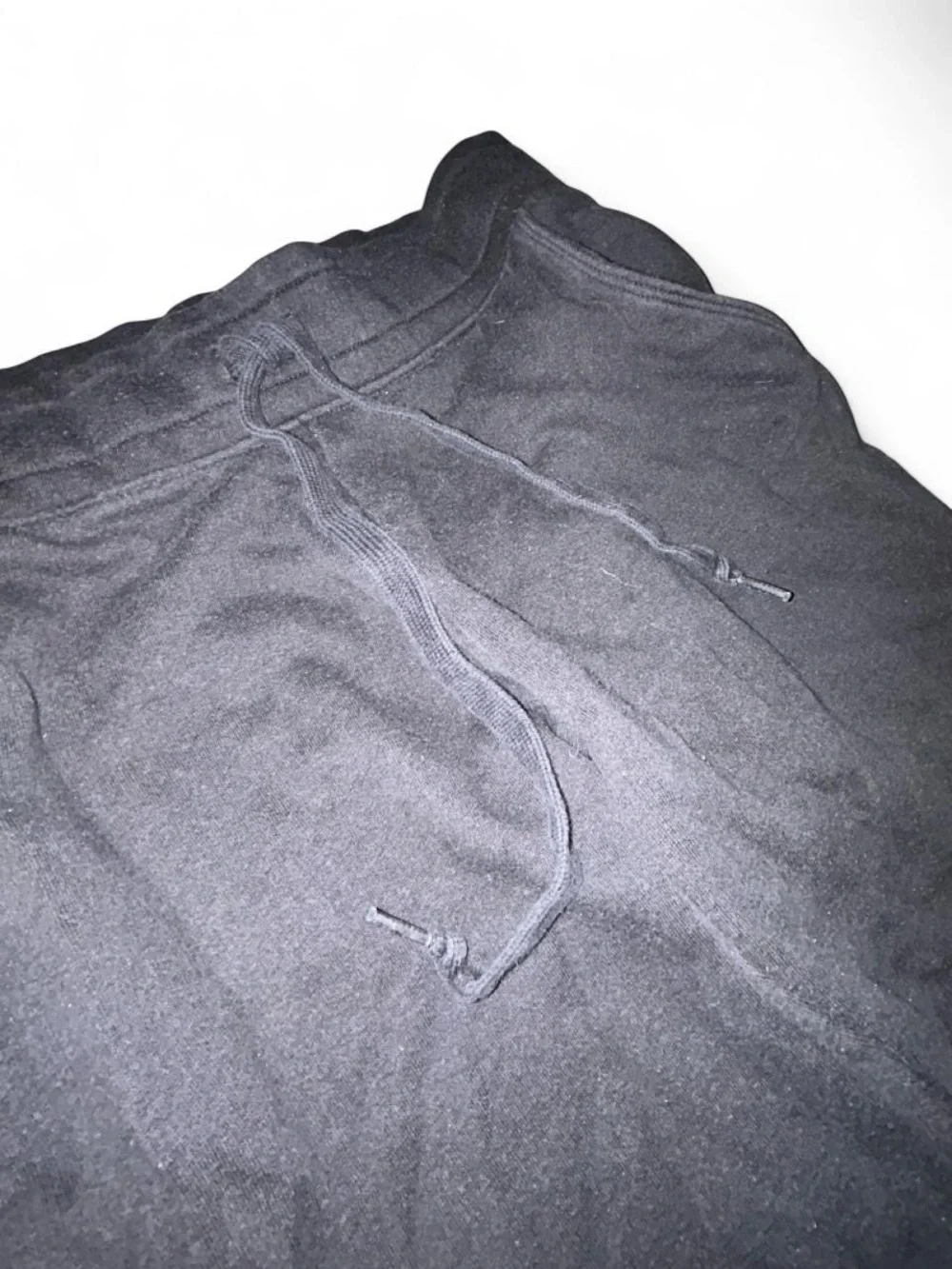 PINK Victoria's Secret Black Joggers with White Lettering